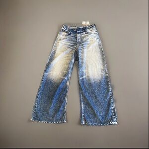 Mila Rosabella Viral Sweatpant Comfy Faux Jeans Pants Medium NWT